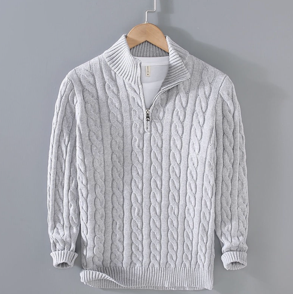The Arthur Wool Knitted Zip